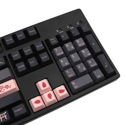 Night Sakura Keycaps for Mechanical Keyboard