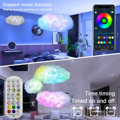 3D Big Cloud Lighting Light Smart Remote APP