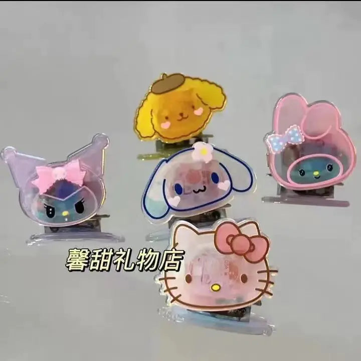 Sanrio Laser Light Hair Clips: Cute & Creative