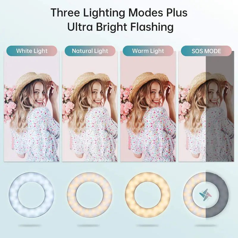 Selfie Light Ring Lights Led Circle Mini Light Clamp For Phones