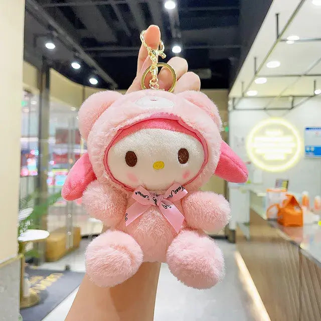 Adorable Sanrio Plush Doll Keychains