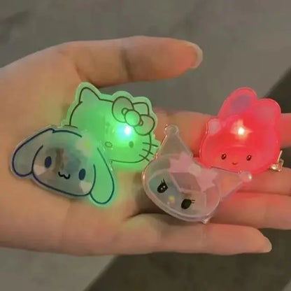 Sanrio Laser Light Hair Clips: Cute & Creative