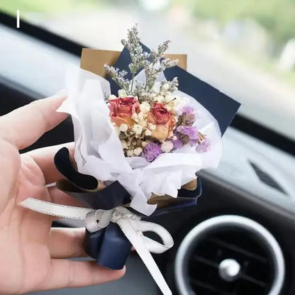 Car Air Outlet Dried Flowers Bouquet