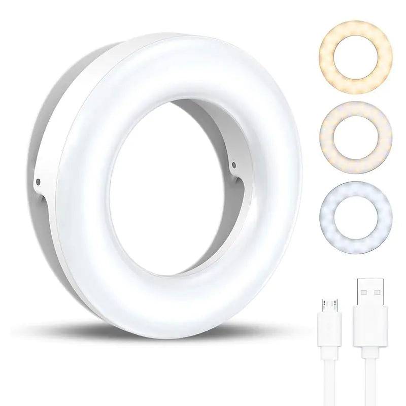 Selfie Light Ring Lights Led Circle Mini Light Clamp For Phones