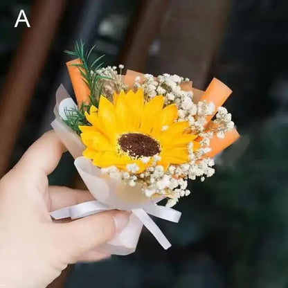 Car Air Outlet Dried Flowers Bouquet