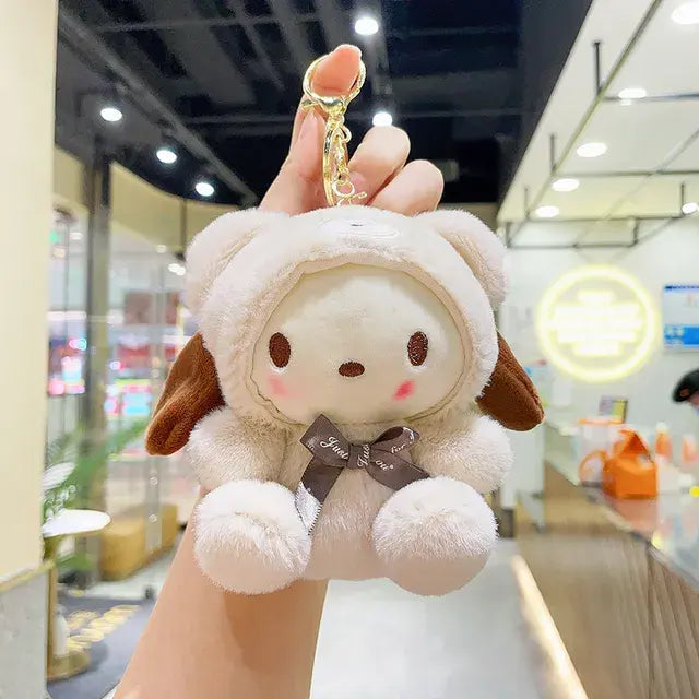 Adorable Sanrio Plush Doll Keychains