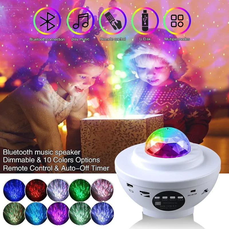 Colorful Starry Sky Galaxy Projector