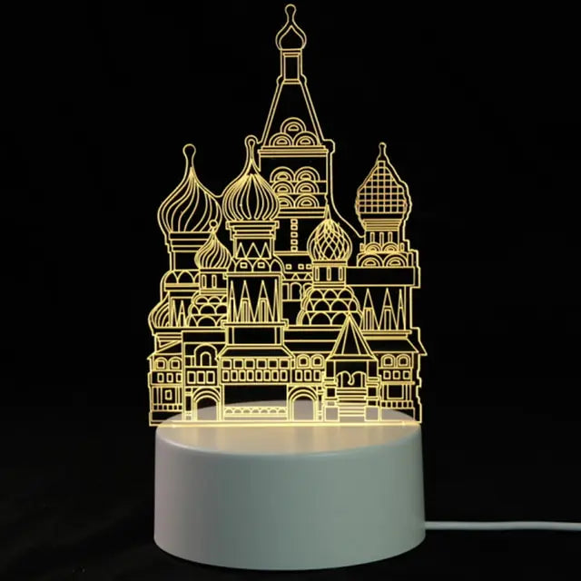 3D Lamp 3 Color Night Light