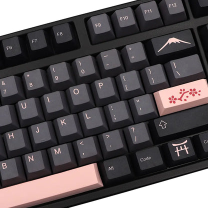 Night Sakura Keycaps for Mechanical Keyboard