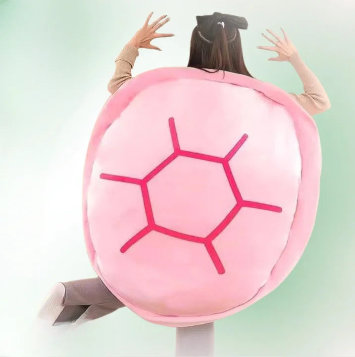 Wearable Plush Turtle Shell Pillow