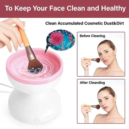 Efficiently Cleans And Dries Makeup Brushes