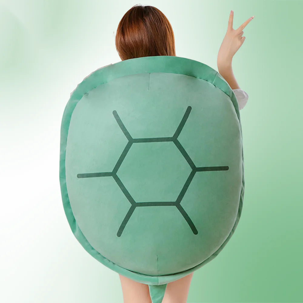 Wearable Plush Turtle Shell Pillow