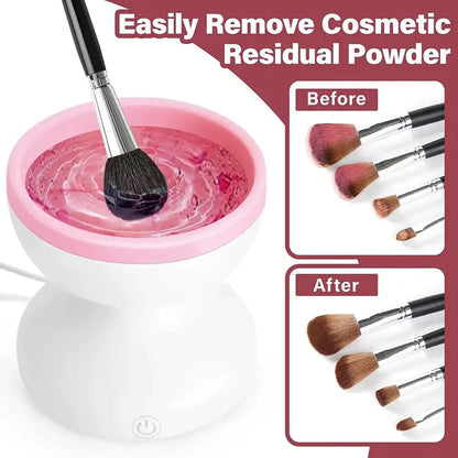 Efficiently Cleans And Dries Makeup Brushes