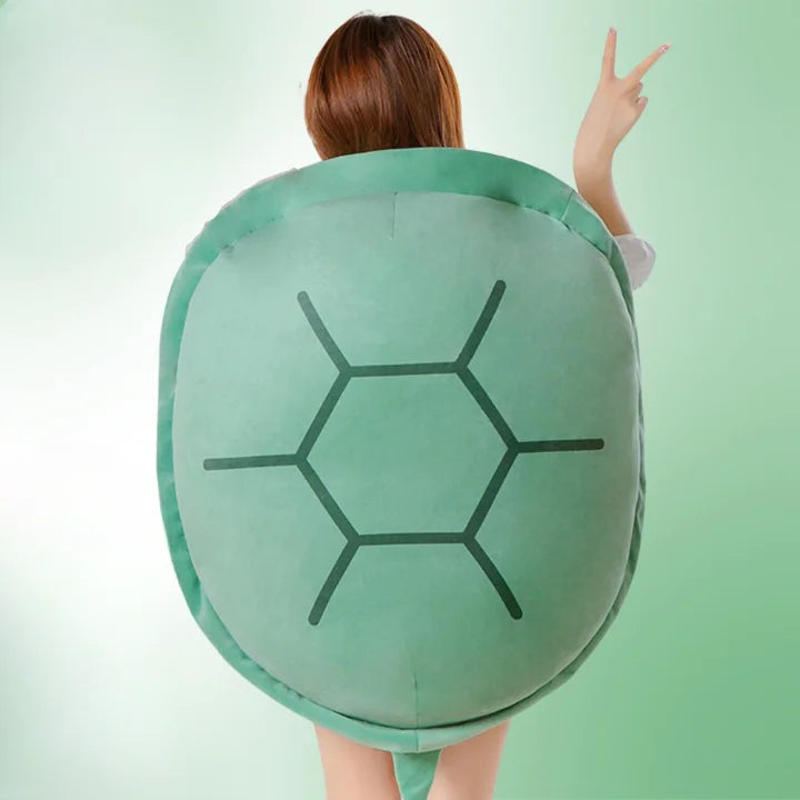 Wearable Plush Turtle Shell Pillow