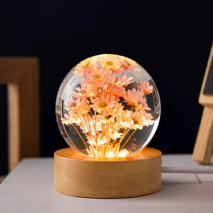 LED Night Crystal Ball Light