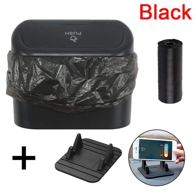 Car Trash Can with Lid